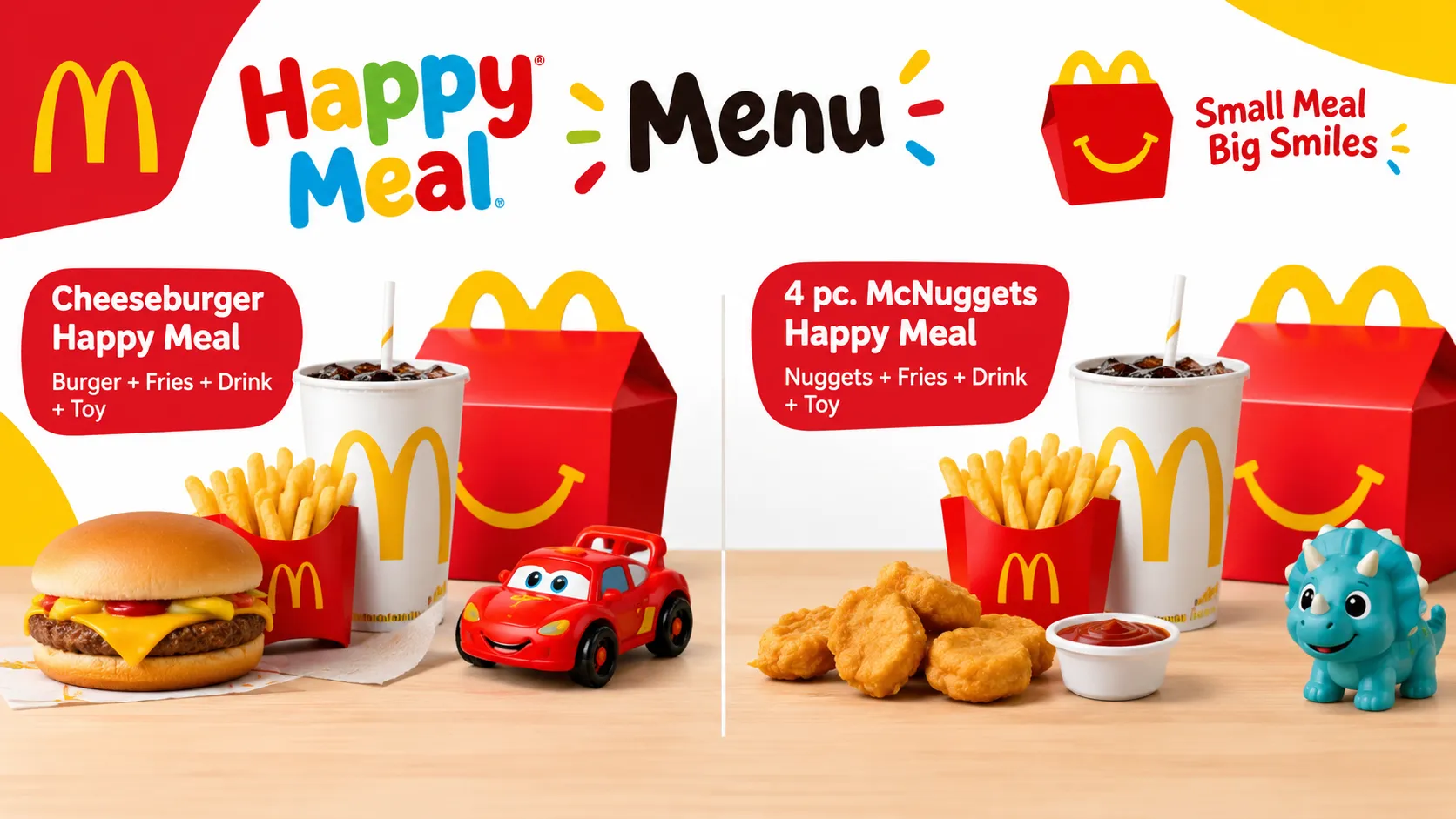 Happy Meal menu Happy Meal menu_